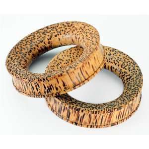 Coconut Wood Tunnel   Organic Body Jewelry 6mm up to 51mm   Price Per 