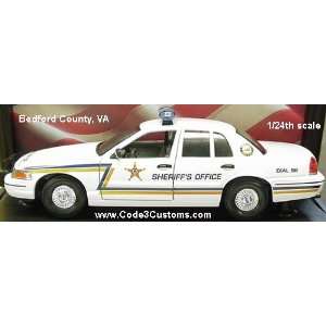  CODE 3 BEDFORD, VA SHERIFF POLICE DECALS   1/24 ONLY