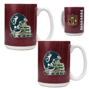  Houston Texans Game Ball Ceramic Coffee Mug Set