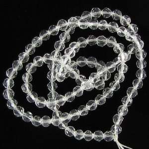  4mm faceted crystal round beads 14 strand