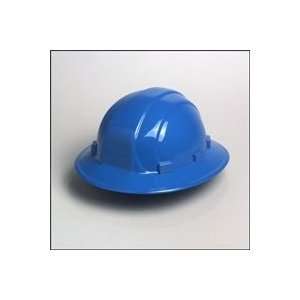  ERB Omega 6 PT Ratchet Full Brim Hard Hat Blue 12 PACK 