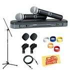 Shure PG288/PG58 Dual Vocal Handheld Wireless Microphone System DLX 1 