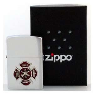   Metal ZS32 Zippo Lighter  Pewter Emblem Maltese Cross Sports