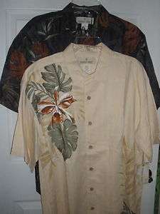 Paradise Shores Cotton/Rayon Short Sleeve Aloha Shirt BNWT  
