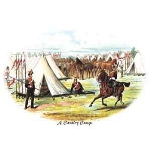    Cavalry Camp   Poster by Richard Simkin (18x12)