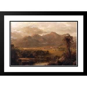   24x19 Framed and Double Matted Mountains of Ecuador
