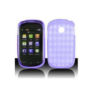  LG 800G TPU Skin Case with Inner Check Design   Purple 