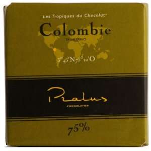 Pralus Colombie Dark Chocolate 75% Grocery & Gourmet Food