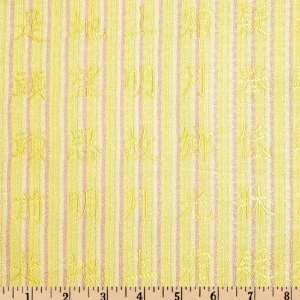  29 Wide Chinese Silk Brocade Stripes Moss Fabric By The 