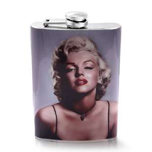  Steel Wine Hip 8oz Flask   Lamination Coating Finish , Water Proof 