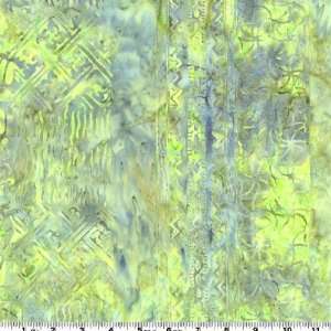  45 Wide Batik Expression Zig Zag Lime Fabric By The Yard 