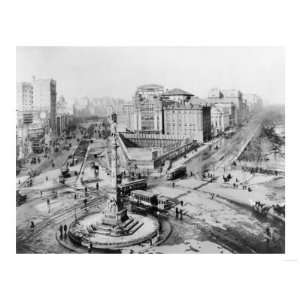 Columbus Circle with Statue of Colubmus NYC Photo   New York, NY 