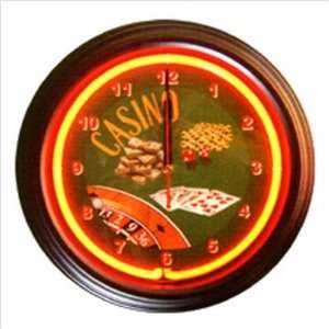  Poker Casino Clock