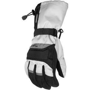  Cortech Journey Snowmobile Gloves Silver/Black Everything 