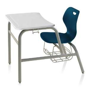  KI Furniture Hard Plastic Top Chair Desk with Bookrack 