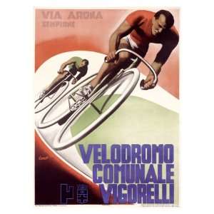  Velodromo Communale Vigorelli Giclee Poster Print by Gino 