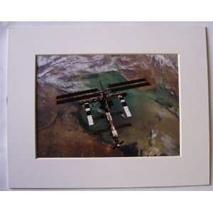  International Space Station Matted Image 5 x 7 Photo in a 