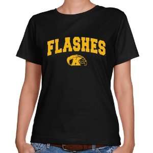  NCAA Kent State Golden Flashes Ladies Black Logo Arch 