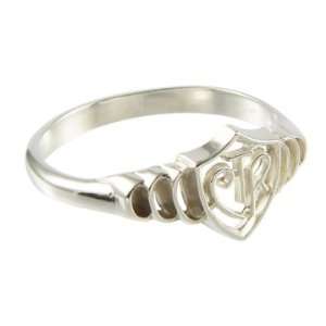  Girls Hollow Step CTR Ring Jewelry