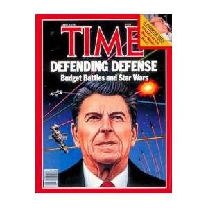   Ronald Reagan   Artist TIME Magazine  Poster Size 14 X 11 Home