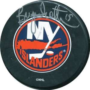  Bryan Trottier Autographed/Signed Puck
