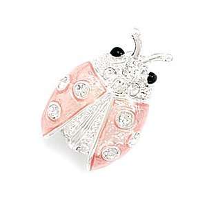  Lady Bug Fashion Pin with Pink Epoxy West Coast Jewelry 