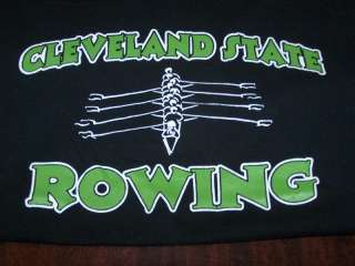 CLEVELAND STATE UNIVERSITY Rowing Crew Team T Shirt LG  