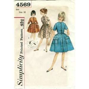   Sewing Pattern Girls Shirtwaist Dress Size 10 Arts, Crafts & Sewing