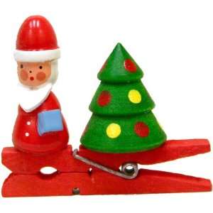  Ulbricht Santa with Tree Clip on Ornament