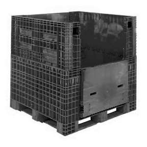   Bulk Shipping Container 48x45x44 2000 Lbs. Black