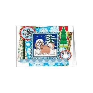  Scrapbook Shih Tzu Christmas Card Card Health & Personal 