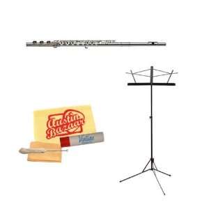  Gemeinhardt 3B Soprano Flute Bundle with Music Stand, Care 