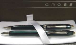 NEW CROSS TOWNSEND PEN PENCIL SET clear LACQUER  