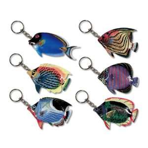 com Wholesale Pack Handpainted Assorted Large Tropical Fish Keychain 