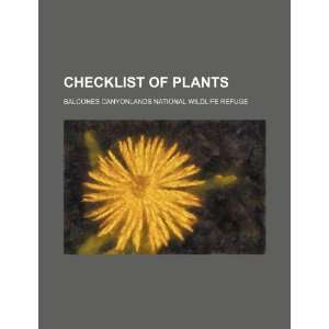  Checklist of plants Balcones Canyonlands National 
