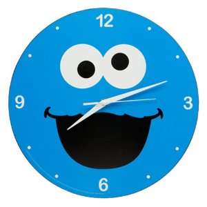   Street Cookie Monster 13 1/2 Inch Wall Clock, Blue