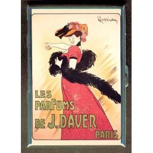  VINTAGE 1903 FRENCH PERFUME AD ID Holder Cigarette Case or 
