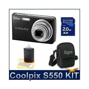  Nikon Coolpix S550 (Black) Sensible Mega savings bundle 