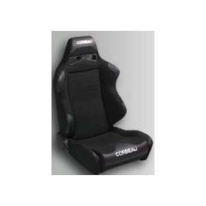  Corbeau LG1 Reclining Seat Black Cloth Wide (Pair) See 