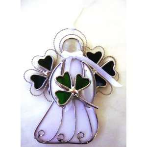  Shamrock Bearing Angel Ornament