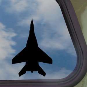  MiG 29 Fulcrum USSR Fighter Black Decal Window Sticker 