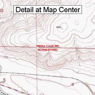 USGS Topographic Quadrangle Map   Wilson Creek NW 