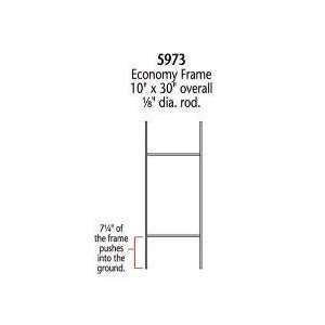 5973    Corrugated Sign Frames   Economy 1/8 dia. rod 1/8 