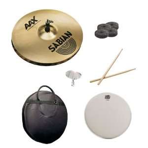   Pack with Cymbal Bag, Snare Head, Drumsticks, Drum Key, and Cymbal