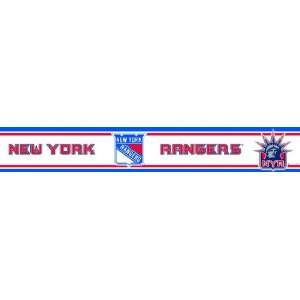  New York Rangers Peel and Stick Wallpaper Border Sports 