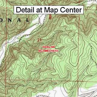  USGS Topographic Quadrangle Map   Welty Hill, New Mexico 