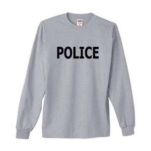  POLICE on Long Sleeve Adult & Youth Cotton T Shirt (in 24 