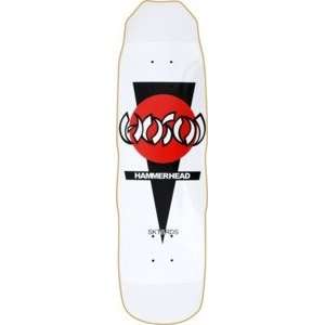 Hosoi Hammerhead OG White Skateboard Deck   7.875 x 27.5  