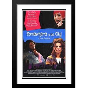  Somewhere In the City 32x45 Framed and Double Matted Movie 