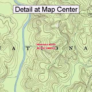  USGS Topographic Quadrangle Map   Whitmire North, South 